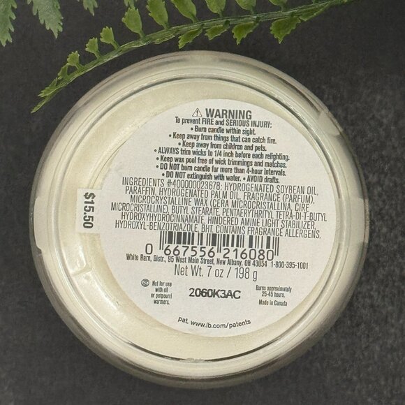 BBW Lavender Vanilla White Barn Bath & Body Works Mason Jar Single Wick Candle - Picture 10 of 10